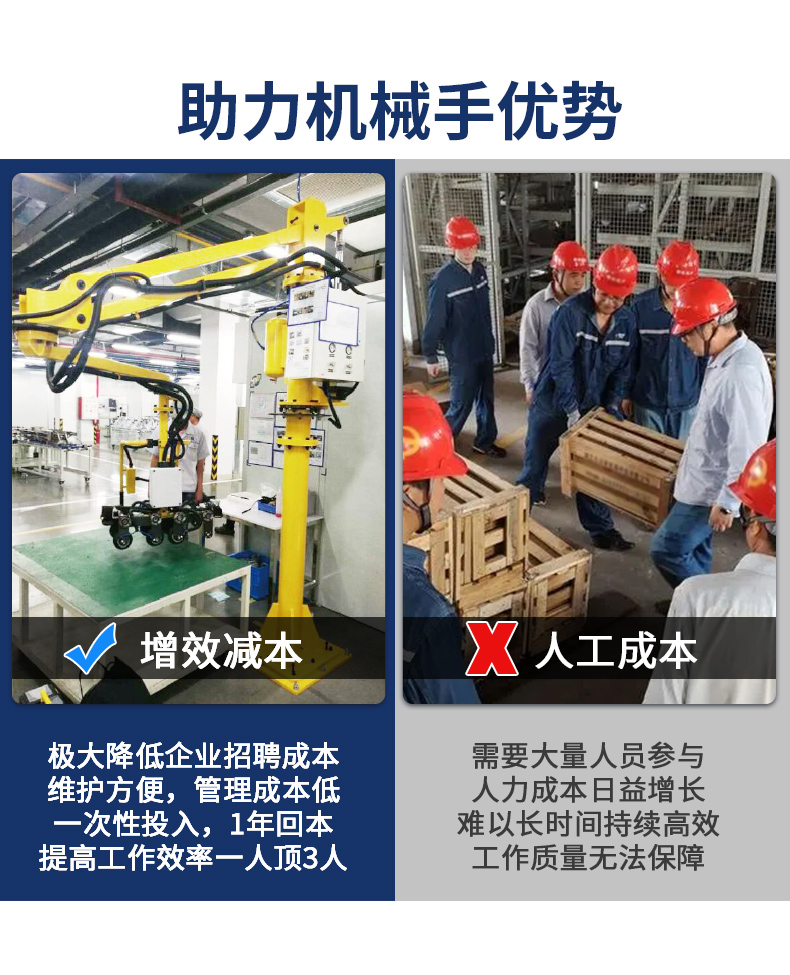 麻豆视频网址下载助力臂與人工對比